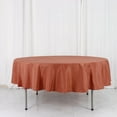thumbnail image 2 of BalsaCircle 6 Pieces 90" Terracotta Round Polyester Tablecloths Fabric Table Cover Linens, 2 of 8