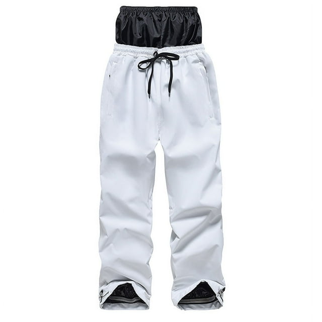 Pantalones de esquí para hombre y mujer, de invierno, para exteriores, a prueba de viento, impermeables, cálidos, de una sola tabla, pantalones de esquí de doble tabla