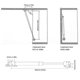 thumbnail image 2 of Door Lift Pneumatic Bracket, Kit Furniture Cabinet Board Doors Gas Lift Pneumatic Spr, 2 of 2