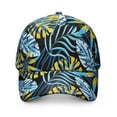 thumbnail image 2 of Tropical Leaf Hawaiian Aloha Hat - Breathable Lightweight Cap for Beach and Sports, 2 of 7