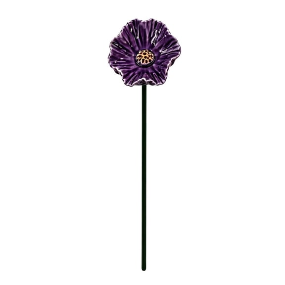 Ceramic Bee Watering Station for Garden, 25cm Bee Blossoms for Water Ceramic, Pollinator Feeder Flowers for Bees, Water Drinking Station Bowl, Rain Catcher Mini Bird Baths On Stakes