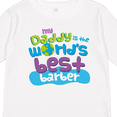thumbnail image 4 of Inktastic World’s Best Barber Daddy Boys or Girls Long Sleeve Toddler T-Shirt, 4 of 5