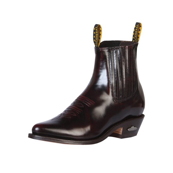 Cowboy Ankle Boot by El General - Chameleon Wine 179