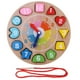 thumbnail image 3 of de Cordones de Enhebrar Tablero de Geometría y Reloj Digital para Desarrollo de Habilidad de Hugo Juguetes de madera para niños, 3 of 10