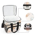 thumbnail image 6 of FORMRS Insulated Cooler Bag 24 Cans Capacity Soft Leakproof Lunch Box with Side Pockets, Gray Seashell, 6 of 7
