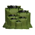 thumbnail image 1 of KAIYANG Bolsa de almacenamiento portátil impermeable para exteriores, 6 piezas, para hacer snorkel y rafting (verde militar), 1 of 5