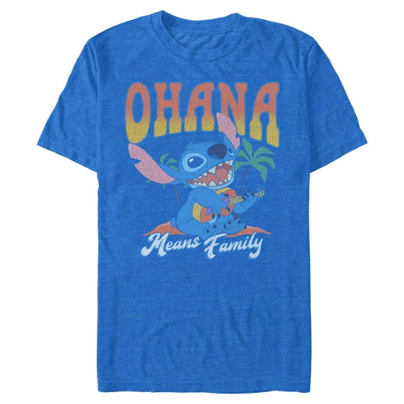 Mens Lilo & Stitch Ohana Guitar T Shirt