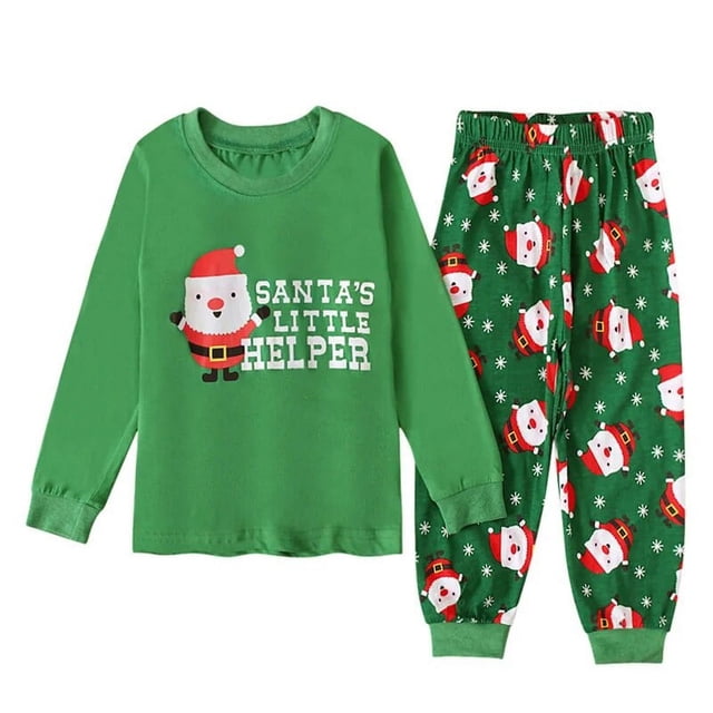 Conjunto de pijamas de Navidad para niños y niñas, ropa de dormir de Papá Noel para bebés, ropa de dormir de Navidad, regalo de Año Nuevo, ropa para el hogar