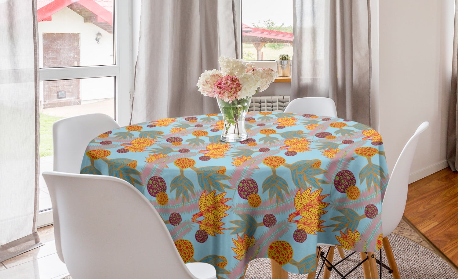 Multicolor Nature Themed Pattern of Colorful Butterflies on Leafy Branches Repetition 60 X 90 Rectangle Satin Table Cover Accent for Dining Room and Kitchen Ambesonne Spring Tablecloth