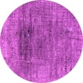 thumbnail image 1 of Ahgly Company Indoor Round Oriental Pink Industrial Area Rugs, 4' Round, 1 of 4
