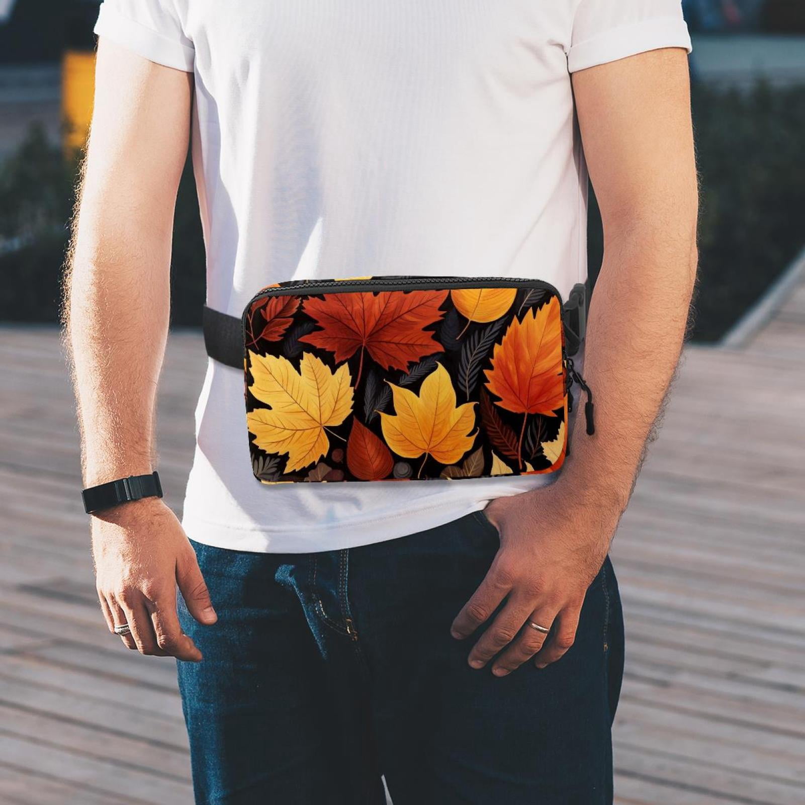 Thanksgiving leaves Waist Pack Running Belt Fanny Packs Lightweight Adjustable with Extension Strap Unisex