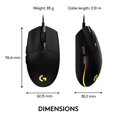 thumbnail image 4 of Precision Gaming Mouse With 6000 Dpi Sensor, Customisable Light Sync Rgb For Enhanced Visuals, Programmable Buttons For Custom Commands, Button, 4 of 5