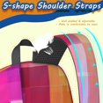 thumbnail image 5 of Pink and Red Checkered Pattern 17" School Backpacks for Teens,Waterproof Oxford Fabric,S-Shape Padded Straps for School,Travel,Hiking,Camping, 5 of 6