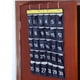 thumbnail image 2 of Laklulu Bolsa de almacenamiento para colgar en la pared con 30 bolsillos, soporte para teléfono portátil, organizador colgante con números, azul marino, 2 of 6