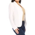 thumbnail image 2 of MOA COLLECTION Women's Casual Lightweight Blazer Jacket-Long Sleeves Open Front, 2 of 6