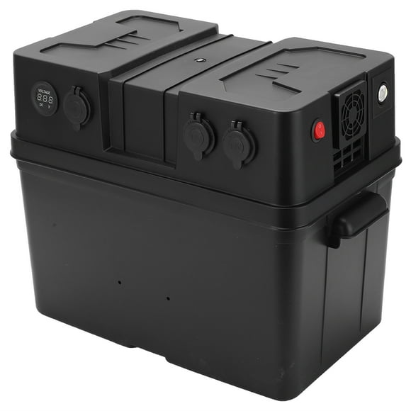 Trolling Motor Battery Power Center, Multifunctional 12V Car Motor Battery Box for Yachts for RVs