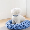 thumbnail image 3 of Lits pour Chats d'Intérieur Chiens, Lit pour Chaton Chiot Chaton Rond Doux Polyester Coton Coussins pour Animaux Lits Lavables, 3 of 6
