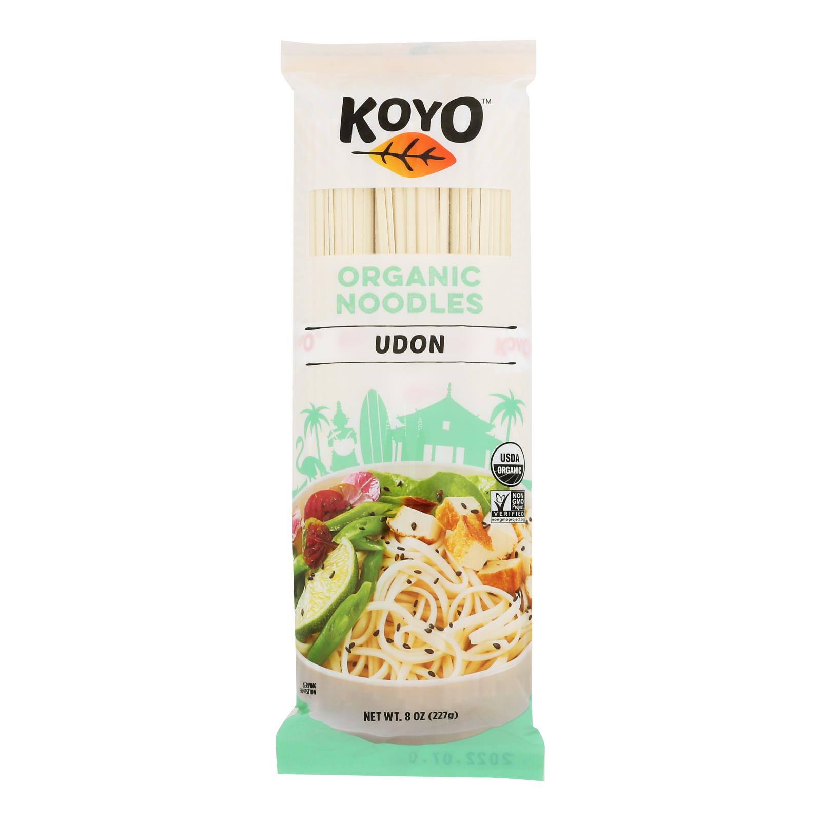(12 Pack) KOYO Organic Udon Noodles, 8 Oz