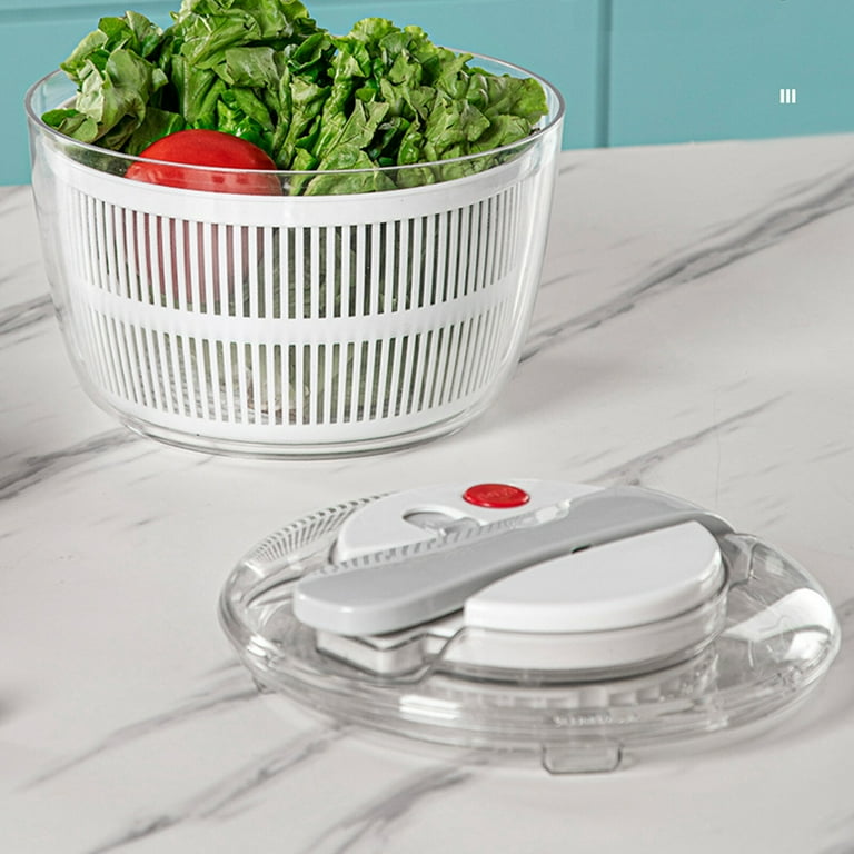 置物 Salad Days LASIEYO Manual Salad Spinner, Lettuce Dryer Fruit Vegetable