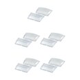 thumbnail image 1 of maskred 1 Pair Light Lens Cover Tips Guard Mud for Transparent 52x100mm 5Set, 1 of 6