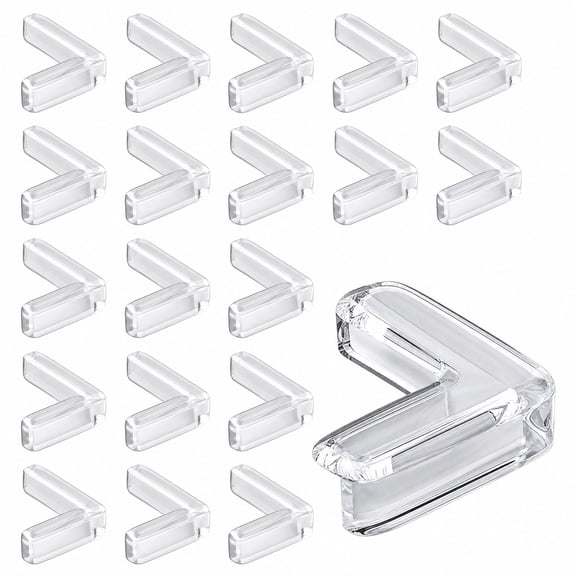 Clear Table Corner Protectors, L-Shaped Proofing Furniture Corner Guards for Sharp Table Corners,30 Pack