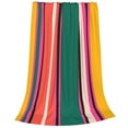thumbnail image 2 of Fotbe Vertical Stripes Manta de Franela Acolchonada con Estampado, Súper Suave y Esponjosa, Extra Grande para Sofá, Cama, Uso Todo el Año-40"x30", 2 of 7