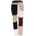 thumbnail image 2 of Nituyy Jeans Droits Taille Haute Patchwork Contrasté pour Femmes, 2 of 6