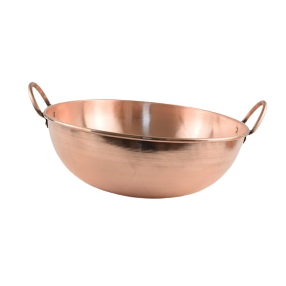 YWMJZEU Copper Cookware Copper Pot Stew Pan Kitchen Cookware Handmade Smooth Surface Dry 30cm