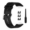thumbnail image 4 of Bandas de silicona + Correa de reloj con hebilla Reemplazo para Huawei Watch Fit Strap (Negro), 4 of 9
