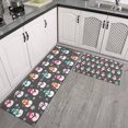 thumbnail image 2 of Gray Christmas Snowman Pattern Kitchen Rugs Sets Of 2,Anti Fatigue Kitchen Mat Rugs Non Slip Washable,Decorative Kitchen Floor Mats for Kitchen,Sink,Laundry,17"x30"+17"x47", 2 of 7