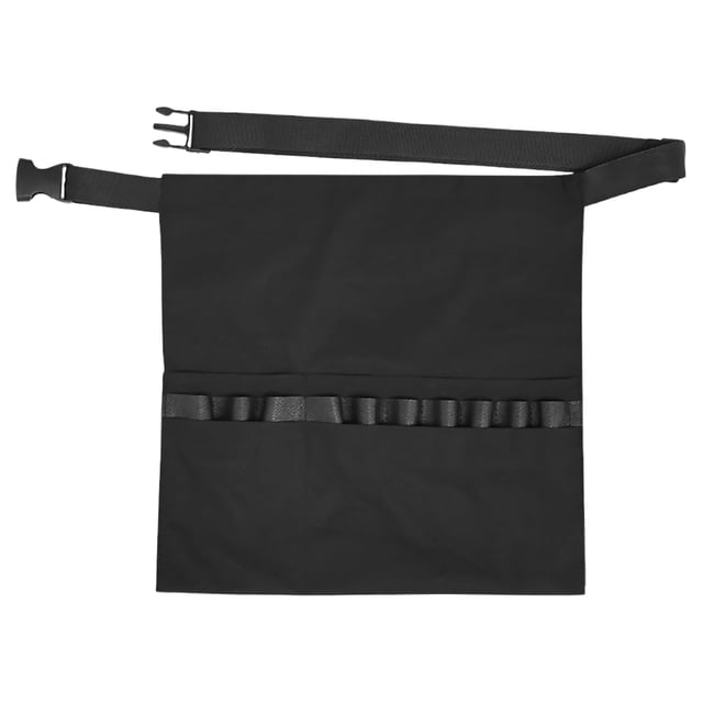 Delantal de peluquero clásico ajustable con múltiples bolsillos y bolsa para herramientas de peluquería y brochas de maquillaje, para uso en salón y viajes, color negro