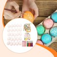 thumbnail image 5 of Dualoai 25 Pieces Easter Egg DIY Kit Blank for Party Kids Arts Projects Easter Gifts, 5 of 9