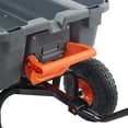 thumbnail image 5 of Dump Cart, Poly Garden Dump Cart with Easy to Assemble Steel Frame, Dump Wagon with 2-in-1 Convertible Handle, Utility Wheelbarrow 800 lbs Capacity, 10 inch Tires, 5 of 10