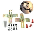 thumbnail image 1 of 2 Sets Light Fixture Mounting Bracket 4 inch Universal Crossbar Ceiling Fan, 1 of 4