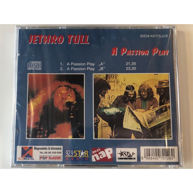 Jethro Tull ‎– A Passion Play / Pop Classic / Audio CD