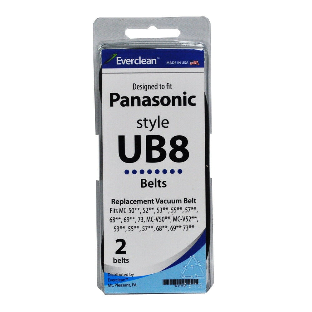Panasonic Vacuum Belts UB8 2 Pack 