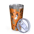 thumbnail image 2 of 16oz Tumblers Halloween Cats and Brooms Pattern Stainless Steel Vacuum Insulated Double Wall Travel Tumbler Cups Mug with Lid and Straw,Cleaning Brush for Coffee,Tea, 2 of 4