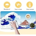thumbnail image 4 of Mount Fuji and Cranes with Great Waves Desk Mat,Large Gaming Mouse Pad,Non-Slip Rubber Base Mousepad with Stitched Edges,Waterproof Mouse Mat Desk Pad for Work, Game, Office (31.5x15.7 in), 4 of 6