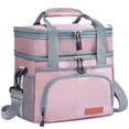 thumbnail image 1 of Lonchera JOINGO Grande Aislada de Doble Capa Expandible Rosa, 1 of 6