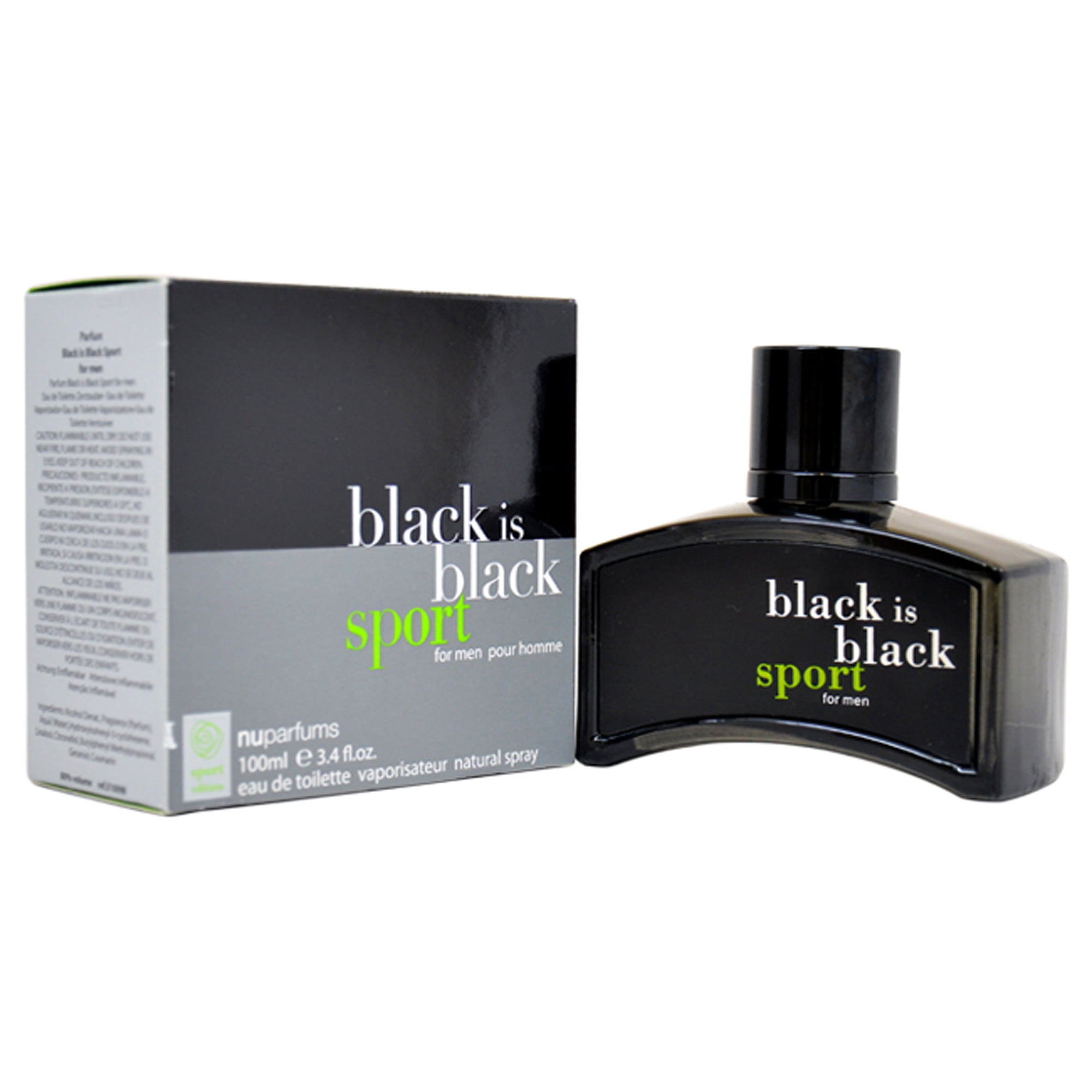 Black is Black Vintage Rock by NuParfumes, 3.3 oz EDT Spray for Men