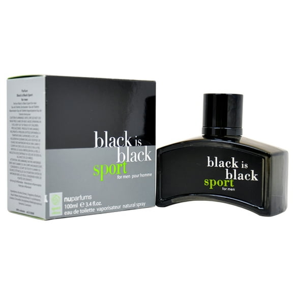 Black Is Black Sport por Nuparfums para hombres - 3.4 oz EDT Spray Nuparfums Nuparfums