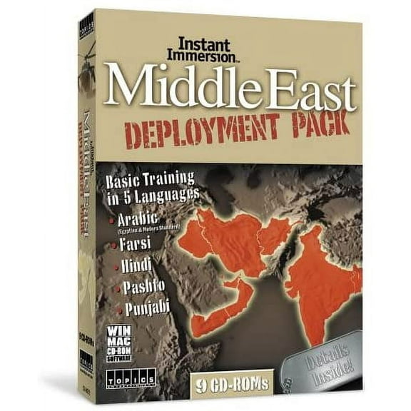 Middle East Deployment Pack - 9 CD-Rom Set - Learn 5 Languages - Arabic, Farsi, Hindi, Pashto & Punjabi