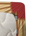 thumbnail image 3 of Ambesonne Egyptian Fitted & Top Sheet Set with Shams, Design Eye and Boat Theme, Multicolor, 3 of 4