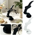 thumbnail image 4 of Eyeglass Holder Stand, 1.8x5.4 inch Eyewear Display Rack, Desktop Storage Organizer Accessory for Glasses, Sunglasses, Nose Shaped Eyewear Display Holder, 3D Printed Artistic Decor,Black, 4 of 6
