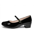 thumbnail image 6 of NCCB Mary Jane Dress Shoes Princess Ballerina Flats Low Heels for School Party Wedding Black size 11, 6 of 6