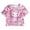 Axolotl Cherry Blossom, variant on Red Flame Kids Crop Tops 5-14Y Girls Short Crewneck T Shirt Summer Loose Sports Pullover