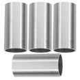 thumbnail image 1 of 4pcs Straight Pipe Fitting Connector Stainless Steel Hand Rail Tube Connector Easy To Use Handrail Railing Pipe Connector, 1 of 8