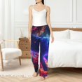 thumbnail image 4 of Gaeub Cosmic Cat Psychedelic Journey Soft Pajama Pants for Women,&nbsp;Wide Leg Comfy Casual Lounge Yoga Capri Pants Wide Leg-Medium, 4 of 6