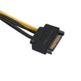 thumbnail image 1 of 15Pin SATA Male to 8pin PCI-E Male Video Card Power Supply Adapter Cable 20cm for Computer, 1 of 6