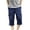Navy, variant on Aqestyerly Men Pants Men'S Workwear Shorts Slim Fit Multi Pocket Zipper Straight Tube Casual Pants Cropped Pants